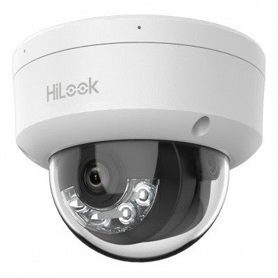 HILOOK SERIES / DOMO IP DE 2 MEGAPIXEL (1080P) / LENTE 2.8 MM / 30 MTS IR / MICRÓFONO INTEGRADO / EXTERIOR IP67 / POE
