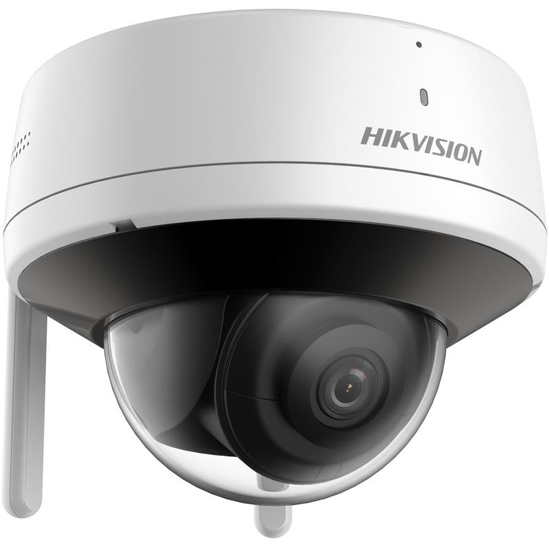 DOMO IP 4 MEGAPIXEL / LENTE 2.8 MM / 30 MTS IR / EXTERIOR IP66 / WI-FI / WDR 120 DB / SOPORTA MICRO SD / H.265+ / MICRÓFONO Y BOCINA INTERCONSTRUIDO