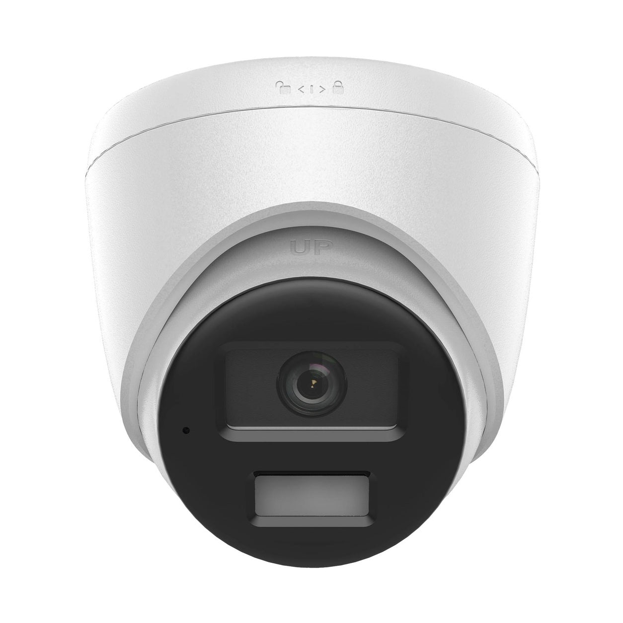 TURRET IP DE 2MP/ LENTE 2.8MM/ ÁNGULO DE VISIÓN 101/ 20M IR/ 15M LUZ BCA/ MICRÓFONO INTEGRADO/ ACUSENSE LITE/ EXTERIOR IP67/ POE/ DWDR/ H.265+ / ONVIF