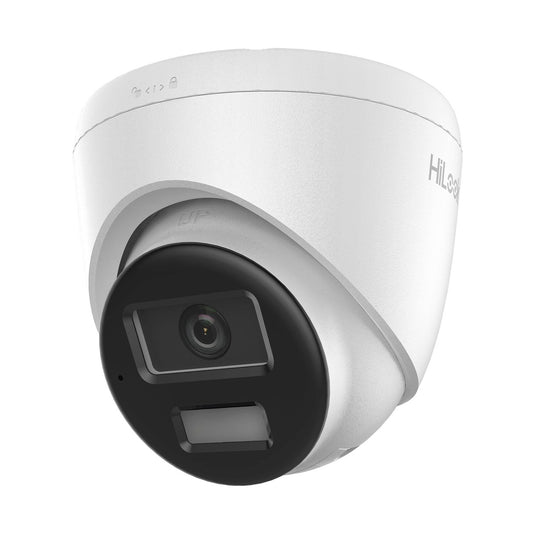 TURRET IP DE 2MP/ LENTE 2.8MM/ ÁNGULO DE VISIÓN 101/ 20M IR/ 15M LUZ BCA/ MICRÓFONO INTEGRADO/ ACUSENSE LITE/ EXTERIOR IP67/ POE/ DWDR/ H.265+ / ONVIF