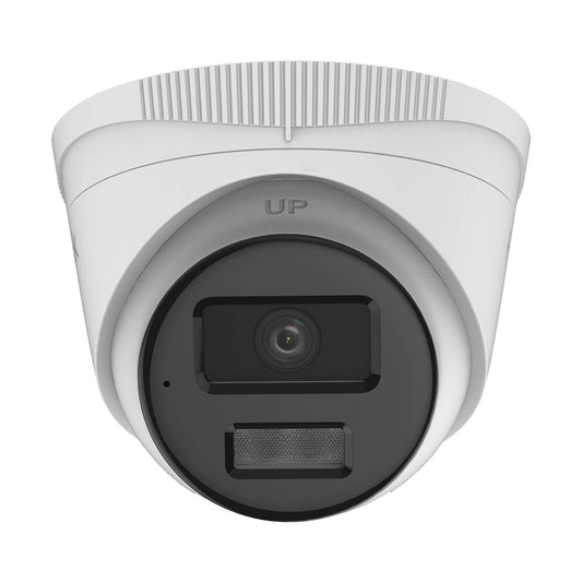 TURRET IP 4MP/ LENTE 2.8 MM / 20 MTS IR + 20 MTS LUZ BLANCA / MICRÓFONO INTEGRADO / ACUSENSE LITE / EXTERIOR IP67 / POE / DWDR / H.265+ / ONVIF