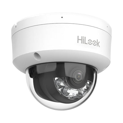 DOMO IP DE 2MP / LENTE 2.8 MM / 20 MTS IR + 15 MTS LUZ BLANCA / MICRÓFONO INTEGRADO / ACUSENSE LITE / USO EN INTERIOR / POE / DWDR / H.265+ / ONVIF