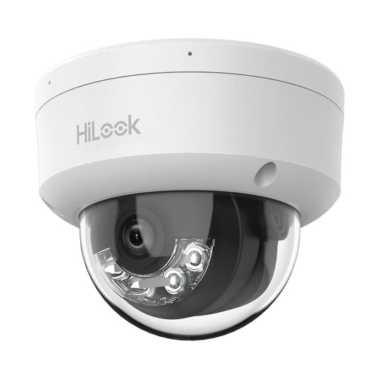 DOMO IP DE 4MP / USO EN INTERIOR / LENTE 2.8 MM / 20 MTS IR + 20 MTS LUZ BLANCA / MICRÓFONO INTEGRADO / ACUSENSE LITE / POE / DWDR / H.265+ / ONVIF