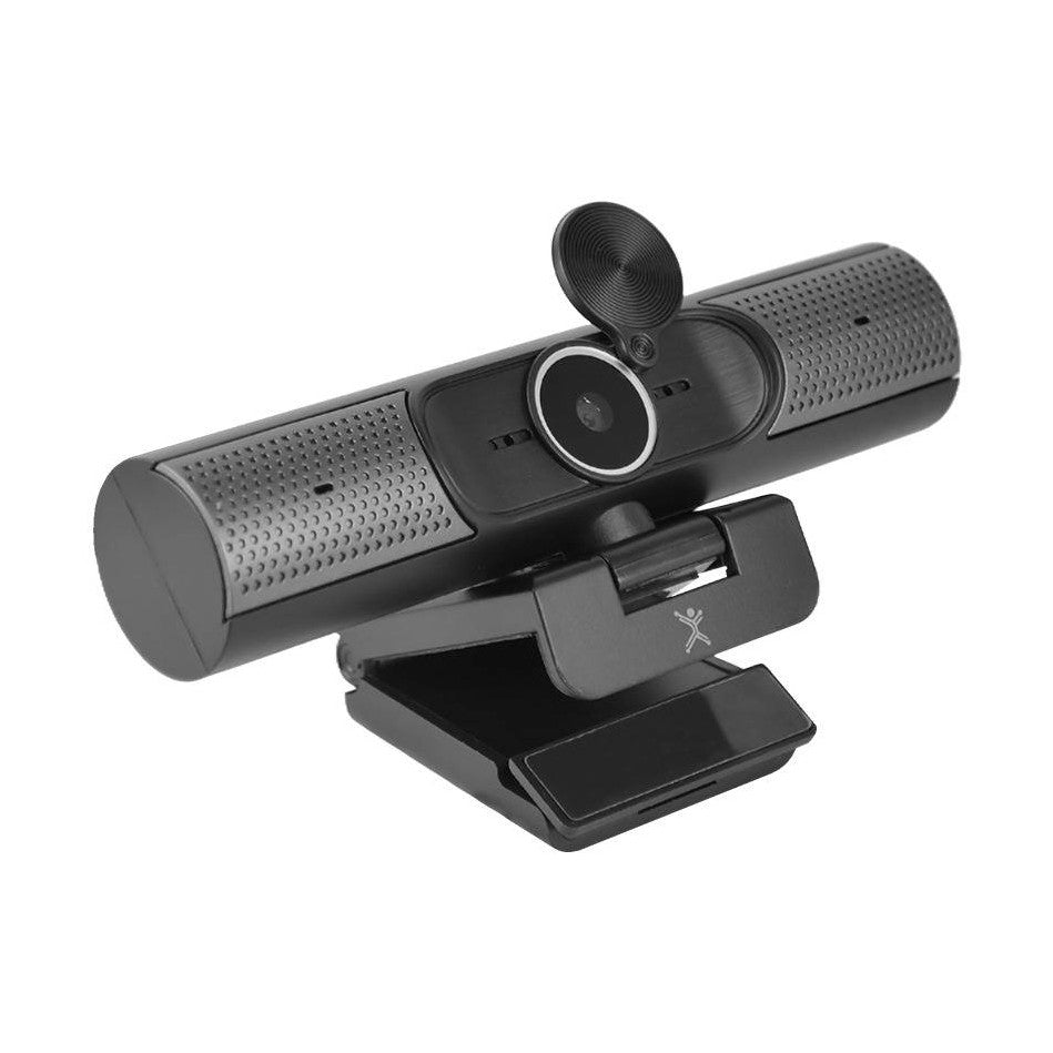 CÁMARA WEB CON BOCINA DUAL INTEGRADA PARA VIDEOCONFERENCIAS 2K 5MP LENSO