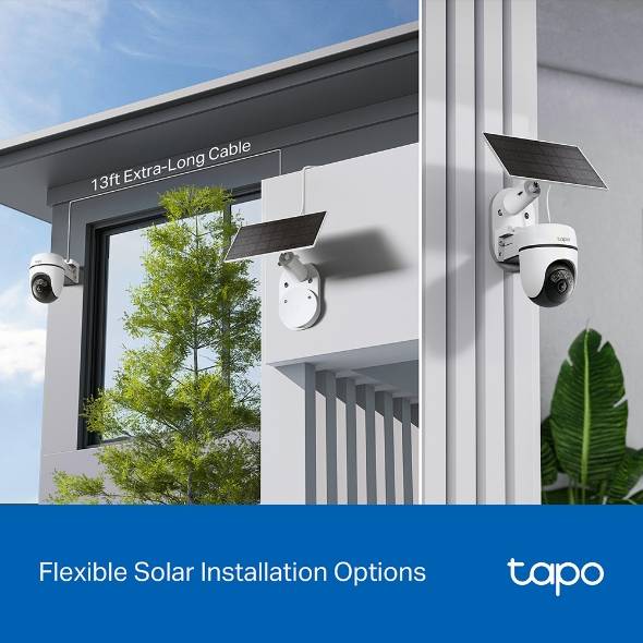 KIT DE CÁMARA DE SEGURIDAD CON MOVIMIENTO PAN/TILT ALIMENTADO POR ENERGÍA SOLAR