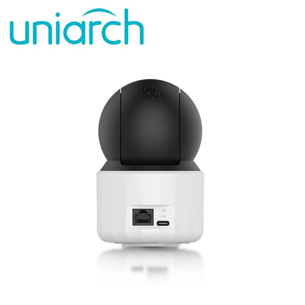 CÁMARA IP WIFI UNIARCH (UHO-S3S-M33D) 3MP+3MP / LENTE 4MM / IR10M / MICROSD 512GB / MICRÓFONO + ALTAVOZ / USB-C / INTERIOR / SERIE PANDA