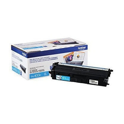 TÓNER BROTHER TN433C CIAN, RENDIMIENTO APRÓXIMADO 4,000 PÁGINAS, COMPATIBLE CON MFCL8900CDW