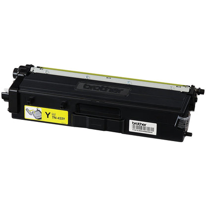 TÓNER BROTHER TN433Y AMARILLO, RENDIMIENTO APRÓXIMADO 4,000 PÁGINAS, COMPATIBLE CON MFCL8900CDW