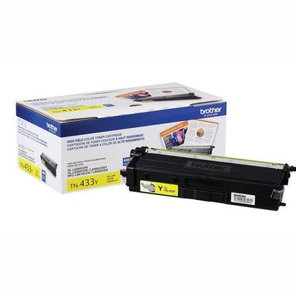 TÓNER BROTHER TN433Y AMARILLO, RENDIMIENTO APRÓXIMADO 4,000 PÁGINAS, COMPATIBLE CON MFCL8900CDW