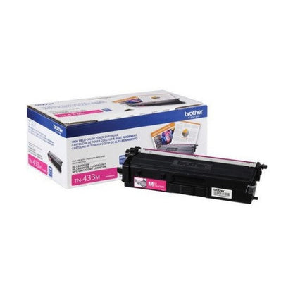 TÓNER BROTHER TN433M MAGENTA, RENDIMIENTO APRÓXIMADO 4,000 PÁGINAS, COMPATIBLE CON MFCL8900CDW