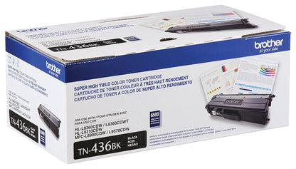 TÓNER BROTHER VALOR TN436BK NEGRO, RENDIMIENTO APROXIMADO 6,500 PÁGINAS, COMPATIBLE CON MFCL8900CDW, MFCL9570CDW, HLL9310CDW