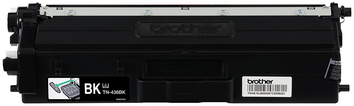 TÓNER BROTHER VALOR TN436BK NEGRO, RENDIMIENTO APROXIMADO 6,500 PÁGINAS, COMPATIBLE CON MFCL8900CDW, MFCL9570CDW, HLL9310CDW