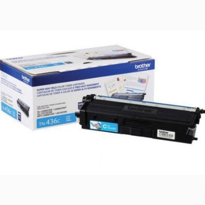 TÓNER BROTHER VALOR TN436C CIAN, RENDIMIENTO APROXIMADO 6,500 PÁGINAS, COMPATIBLE CON MFCL8900CDW, MFCL9570CDW, HLL9310CDW