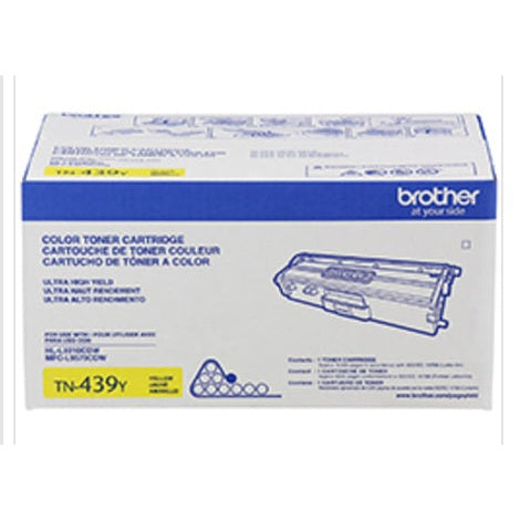 TÓNER BROTHER VALOR TN439Y AMARILLO, RENDIMIENTO APROXIMADO 9,000 PÁGINAS, COMPATIBLE CON HLL9310CDW, MFCL9570CDW
