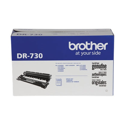 TAMBOR BROTHER DR730, NEGRO, RENDIMIENTO APROXIMADO 12,000 PÁGINAS, PARA EQUIPOS DCPL2551DW.