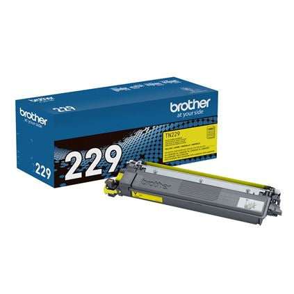 TONER BROTHER TN229Y AMARILLO, RENDIMIENTO APROXIMADO HASTA 1,200 PÁGINAS, COMPATIBLE CON DCPL3560CDW, MFCL3780CDW