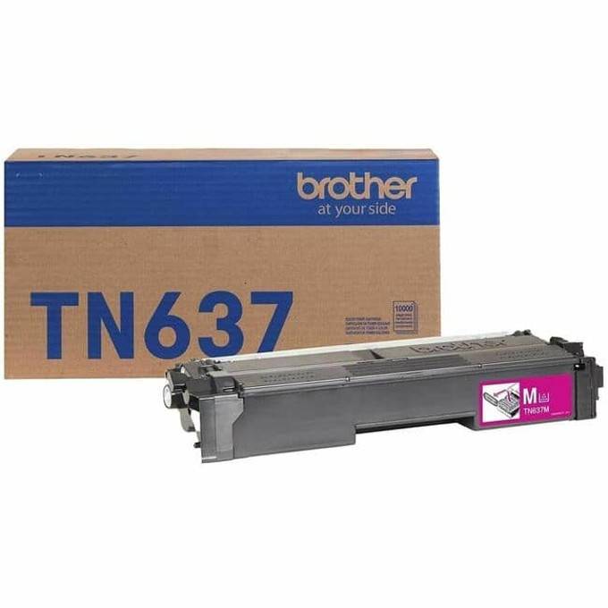 TÓNER BROTHER VALOR TN637M MAGENTA, RENDIMIENTO APROXIMADO 10,000 PÁGINAS, COMPATIBLE CON HLL8570CDW, MFCL8730CDW, MFCL8970CDW