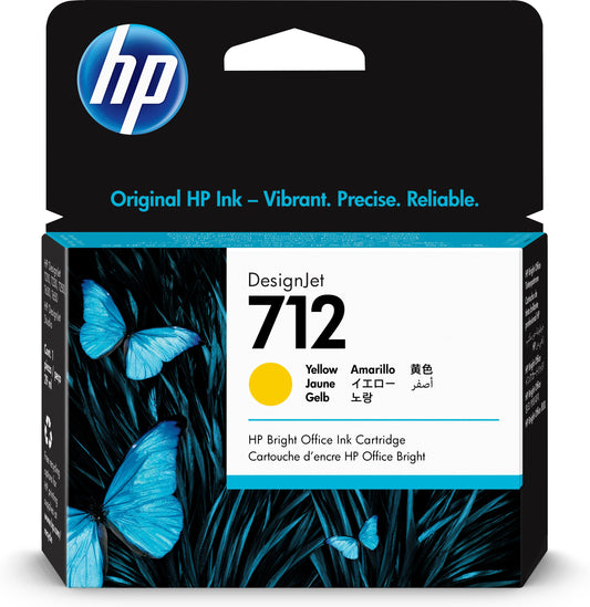 TINTA HP 712 3ED69A, AMARILLO, 29ML