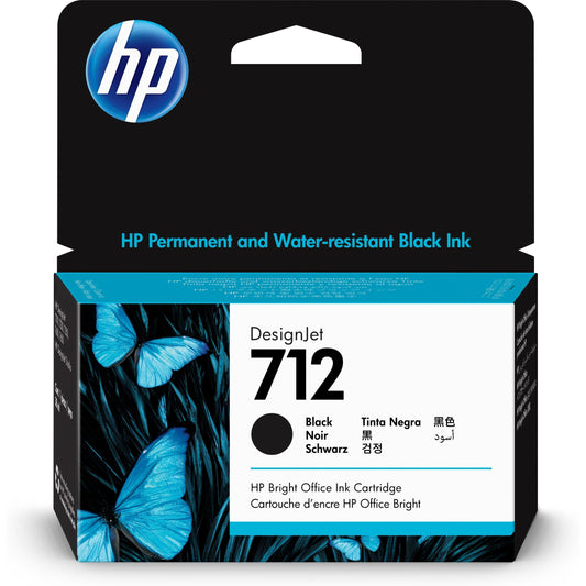TINTA HP 712, 3ED70A, NEGRO 38ML