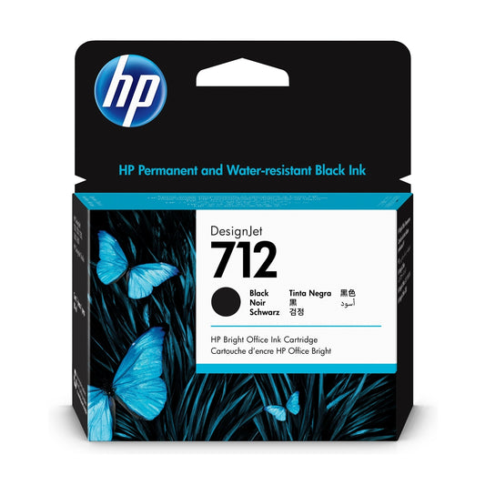 TINTA HP 712, 3ED71A, NEGRO 80ML