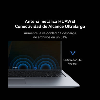 53014MUD MATEBOOKD16 CI5 13420H 16GB+512GB.DISEÑO ESTETICO CUERPO DE METAL | PANTALLA FHD 16 PULGADAS| TECLADO NÚMERICO | PESO LIGERO | SINSISTEMAOPERATIVO