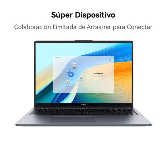 53014MUD MATEBOOKD16 CI5 13420H 16GB+512GB.DISEÑO ESTETICO CUERPO DE METAL | PANTALLA FHD 16 PULGADAS| TECLADO NÚMERICO | PESO LIGERO | SINSISTEMAOPERATIVO