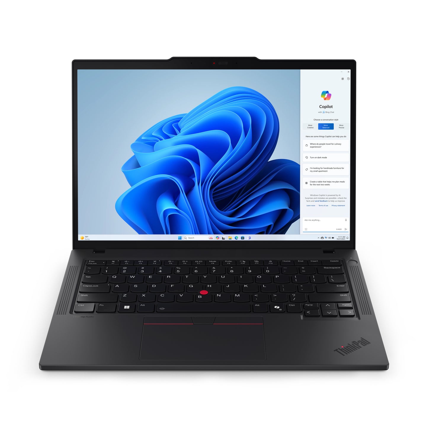 LAPTOP LENOVO THINKPAD T14 G5, 14 PULGADAS, INTEL® CORE™ ULTRA 7 155U, 16 GB, WINDOWS 11 PRO, 512 GB SSD