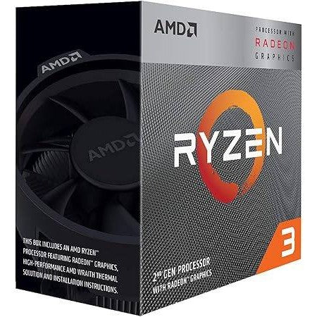 AMD RYZEN 3 3200G, 4 NÚCLEOS, SOCKET AM4, INCLUYE VENTILADOR, CON GRÁFICOS INCLUIDOS.