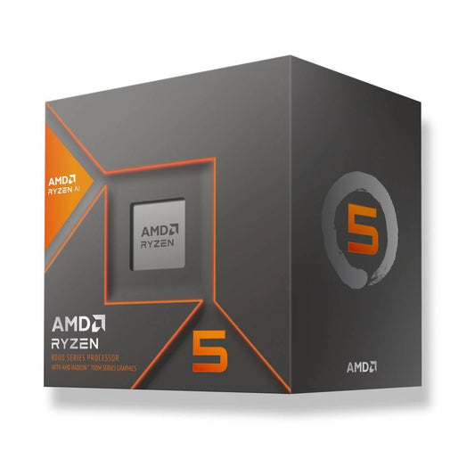 AMD RYZEN 5 8600G, 6 NÚCLEOS, SOCKET AM5, CON VENTILADOR, CON GRÁFICOS INCLUIDOS.
