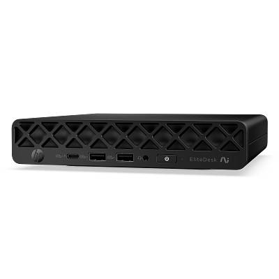 COMPUTADORA DE ESCRITORIO.HP ELITEDESK 8 MINI G2I DESKTOP AI PC (D9FG0AT#ABM). PROCESADOR INTEL CORE ULTRA 7 356H. RAM 16GB,  SSD 512 GB,  WINDOWS 11 PRO.