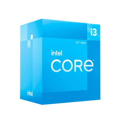 PROCESADOR GAMING INTEL® CORE™ I3-12100 3.30GHZ, 4 NÚCLEOS, SOCKET LGA 1700, 12 MB CACHÉ CON GRAFICA INTEGRADA Y DISIPADOR.(MOTHERBOARD CHIPSET 600)
