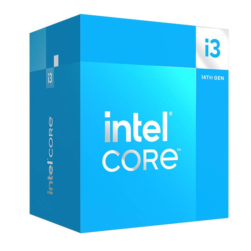 PROCESADOR GAMING INTEL® CORE™I3-14100 3.5GHZ, 4 NÚCLEOS, SOCKET LGA1700, GRÁFICOS UHD 730 CON DISIPADOR. (MOTHERBOARD CHIPSET 600 - 700)