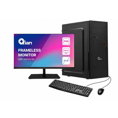 KIT PC OFFICE, MONITOR 22, REGULADOR QIAN, GABINETE QIAN MAT 01/ PSU 500W. MOUSE Y TECLADO