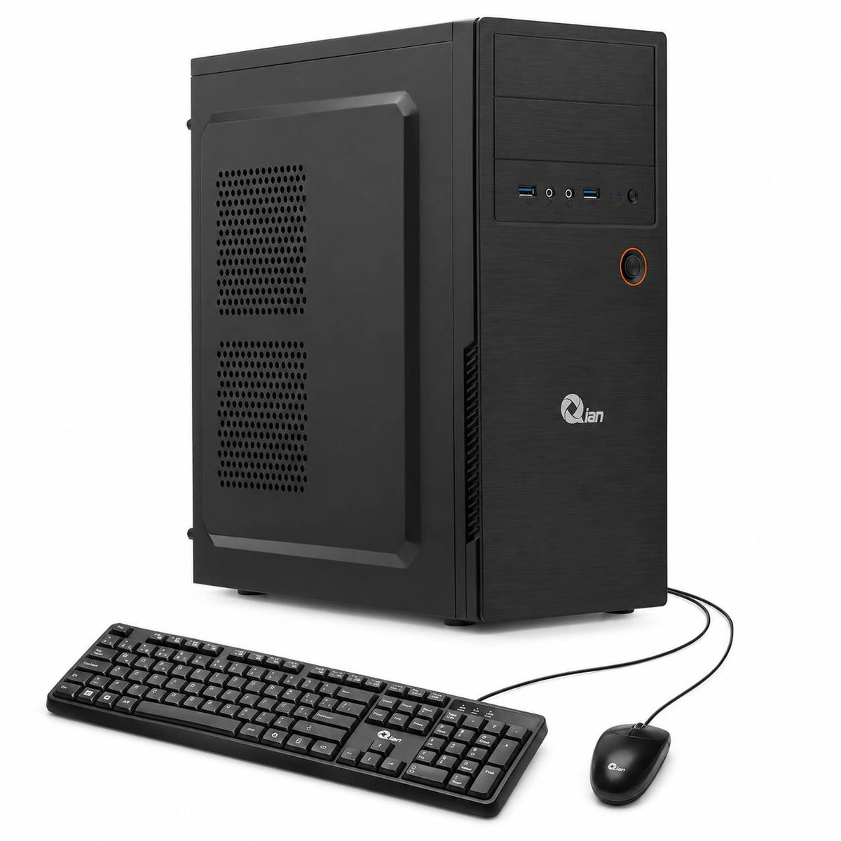 PC DE OFICINA QIAN, INTEL N100, STOCK FAN, 8GB DDR4 1X8, GABINETE QIAN MAT-01, KIT DE TECLADO Y MOUSE.