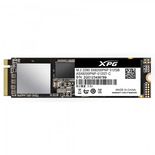 SSD ADATA ASX8200PNP-512GT-C, 512 GB, PCI EXPRESS, 3500 MB/S, 2400 MB/S