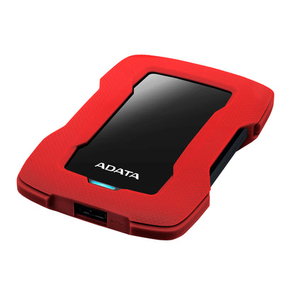 DISCO DURO EXTERNO ADATA HD330, 1 TB, USB 3.2 GEN 1, 2.5 PULGADAS, ROJO