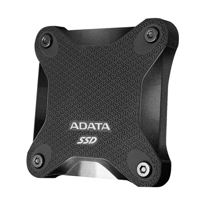 SSD EXTERNO ADATA 1TB. USB 3.2 GEN2, VELOCIDAD DE TRANSFERENCIA DE HASTA 520 MB/S, RESISTENTE A IMPACTOS GRADO MIL-STD COLOR NEGRO. N.P. SD620-1TCBK