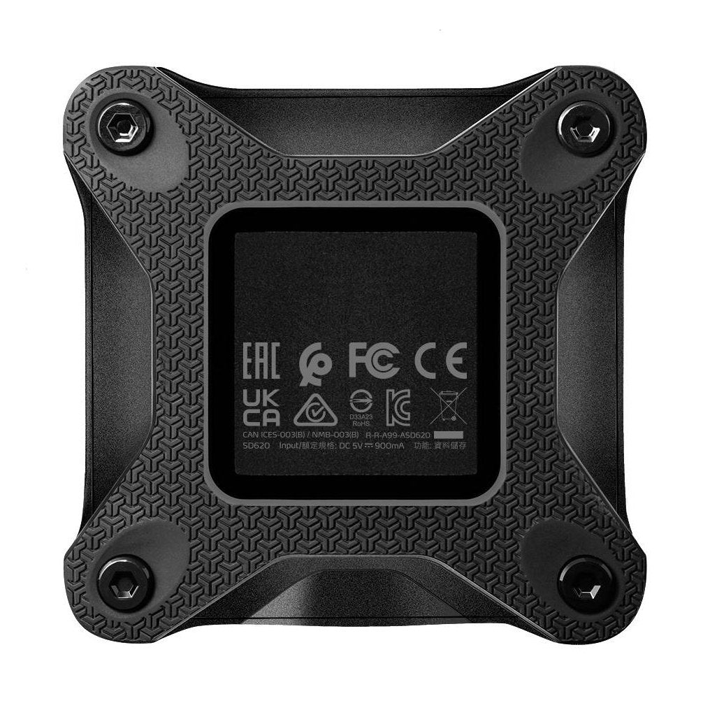 SSD EXTERNO ADATA 1TB. USB 3.2 GEN2, VELOCIDAD DE TRANSFERENCIA DE HASTA 520 MB/S, RESISTENTE A IMPACTOS GRADO MIL-STD COLOR NEGRO. N.P. SD620-1TCBK