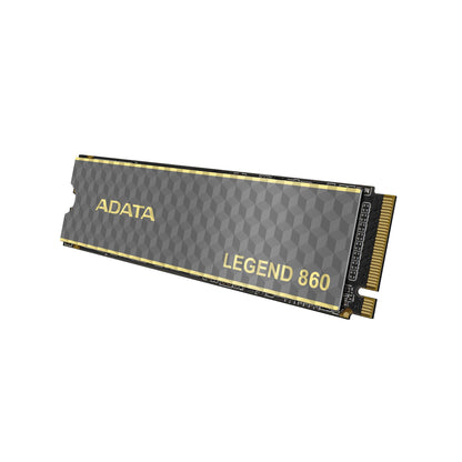 UNIDAD DE ESTADO SÓLIDO ADATA LEGEND 860 2TB PCIE GEN4X4 M.2 2280, CON DISIPADOR DE ALUMINIO. SLEG-860-2000GCS