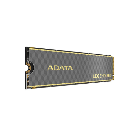 UNIDAD DE ESTADO SÓLIDO ADATA LEGEND 860 500GB PCIE GEN4X4 M.2 2280, CON DISIPADOR DE ALUMINIO. SLEG-860-500GCS