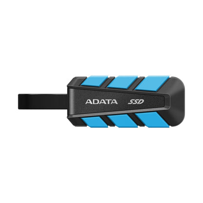 SSD EXTERNO ADATA SC740 1TB. USB TIPO C INCORPORADO, 1.050/1.000 MB/S LECTURA/ESCRITURA, RESISTENTE A CAÍDAS MIL-STD. COLOR AZUL. N.P. SC740-1000G-CBU