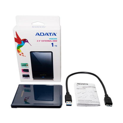 DISCO DURO EXTERNO ADATA HV620S, 1 TB, USB 3.1, 2.5 PULGADAS, AZUL