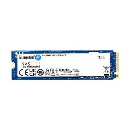 UNIDAD DE ESTADO SOLIDO KINGSTON NV3 1TB M.2 2280 NVME PCIE GEN 4X4 R.6000MB/S W.4000MB/S