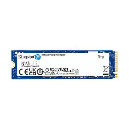 UNIDAD DE ESTADO SOLIDO KINGSTON NV3 1TB M.2 2280 NVME PCIE GEN 4X4 R.6000MB/S W.4000MB/S