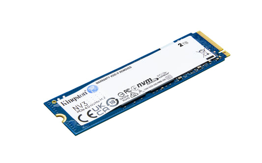 UNIDAD DE ESTADO SOLIDO KINGSTON NV3 2TB M.2 2280 NVME PCIE GEN 4X4 R.6000MB/S W.5000MB/S