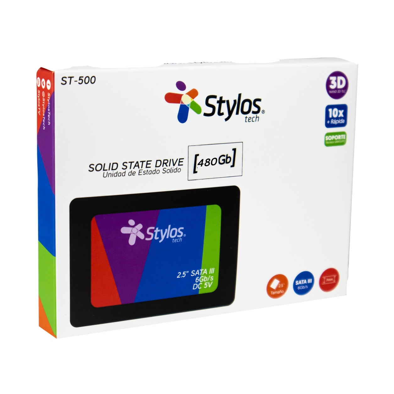 MEMORIA SSD 480GB STYLOS. STMSSD3B