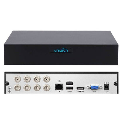 DVR 8 CANALES PENTAHÍBRIDO 1080P LITE (XVR-108F) / H.265 / 8CH BNC + 2CH IP / ALMACENAMIENTO 6TB / 12 VDC