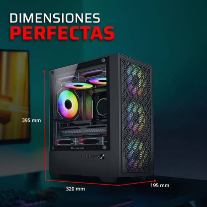 GABINETE MINI TORRE NITROX EDGE AIRCOOL 4700A  FACTOR: MINI ITX