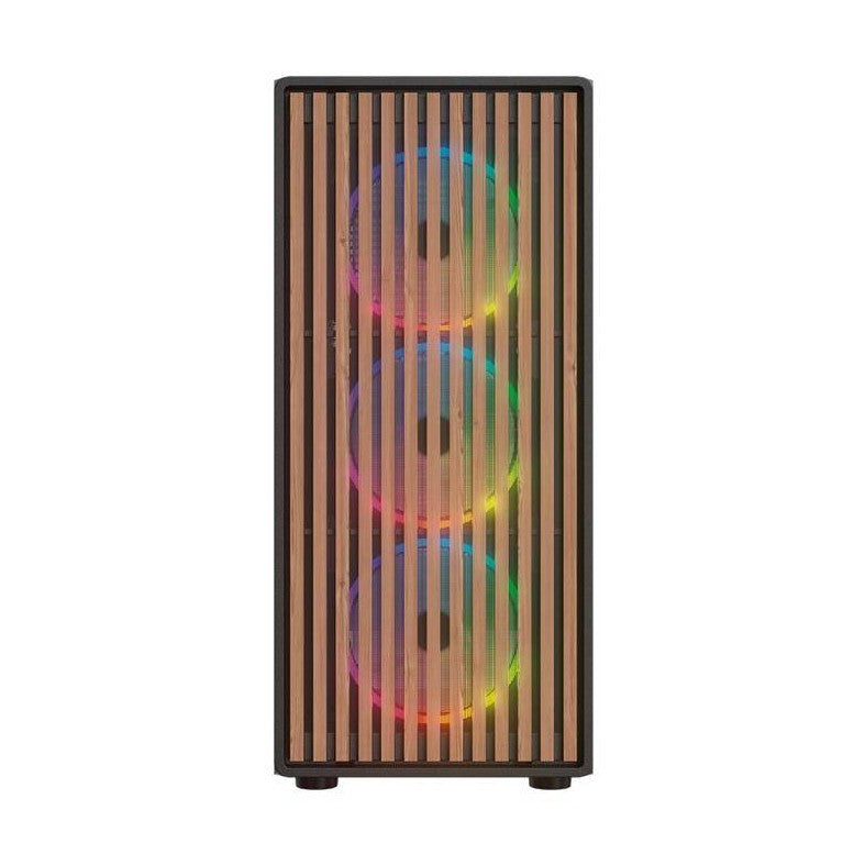 GABINETE GAMER MEDIA TORRE ATX DRAGONFLY WOOD GM580CB  FACTOR: ATX, MICRO ATX - MINI ITX