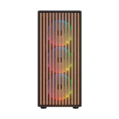 GABINETE GAMER MEDIA TORRE ATX DRAGONFLY WOOD GM580CB  FACTOR: ATX, MICRO ATX - MINI ITX